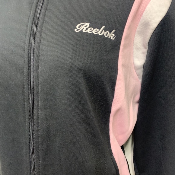 Large Reebok Black and Pink Track Jacket - Picture 4 of 8